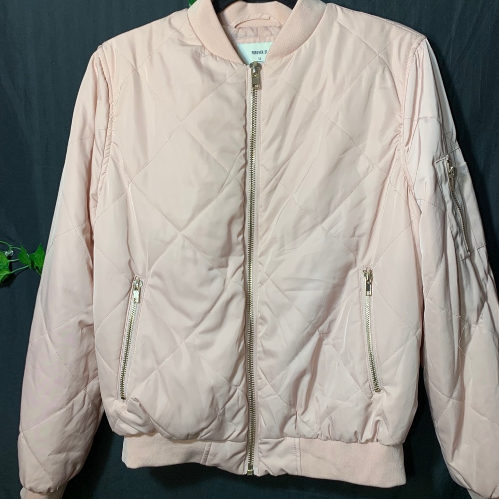 Light Pink Bomber Jacket